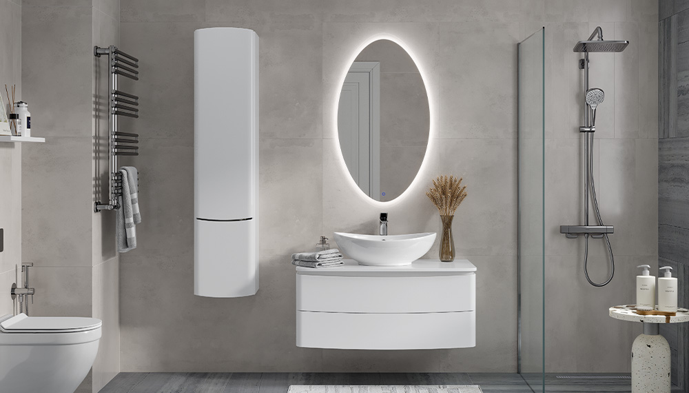 Шкаф VELVEX Luna 350 навесной белый