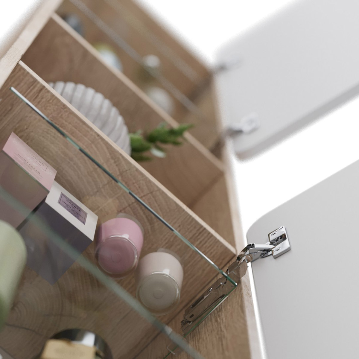 Пенал Lemark OLIVIA 35 см подвесной/напольный, 2-х дверный, открывание лев/прав, цвет корпуса: Дуб к