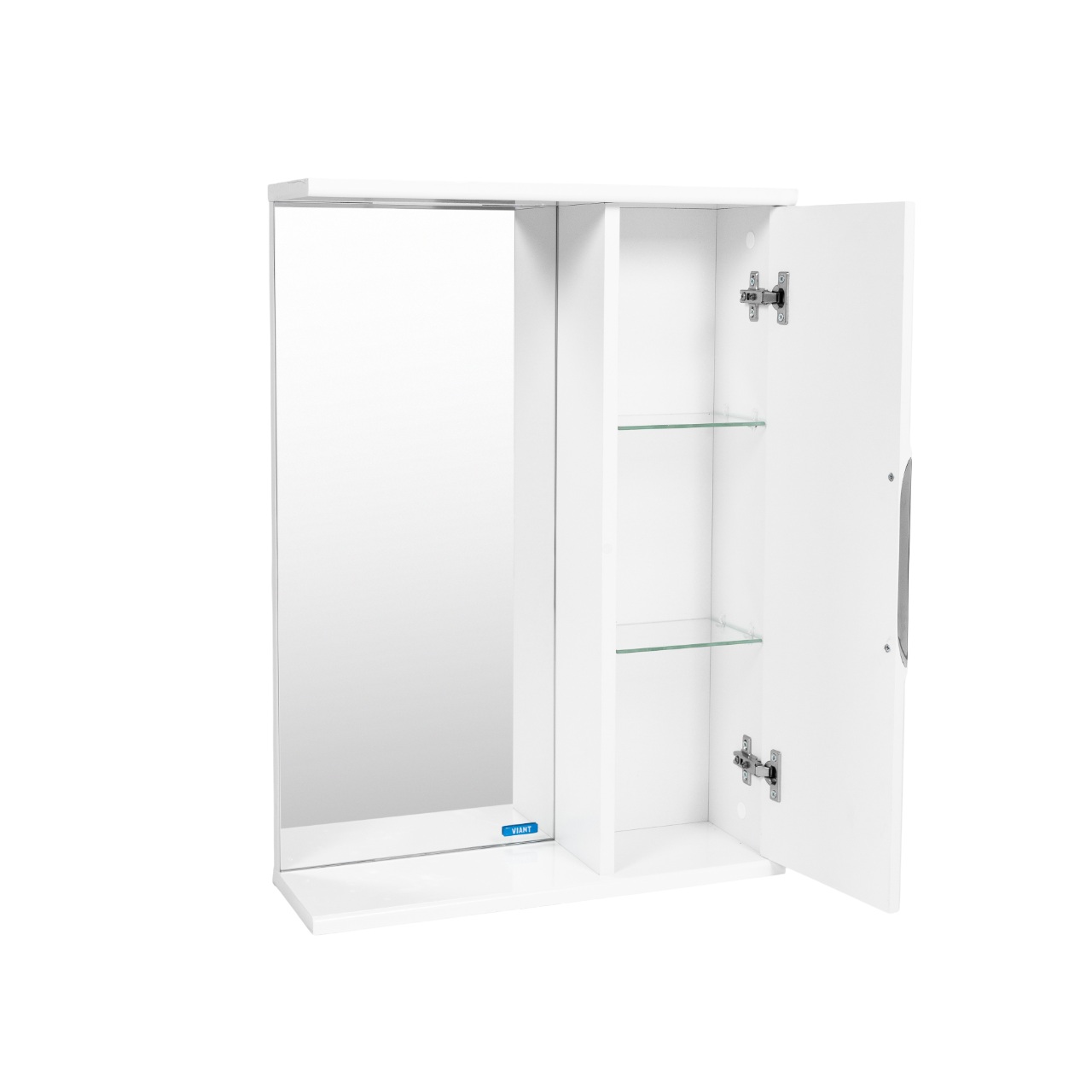 Зеркало со шкафом VIANT БАРСЕЛОНА 50 подвесное белый (VBAR50-ZSH)