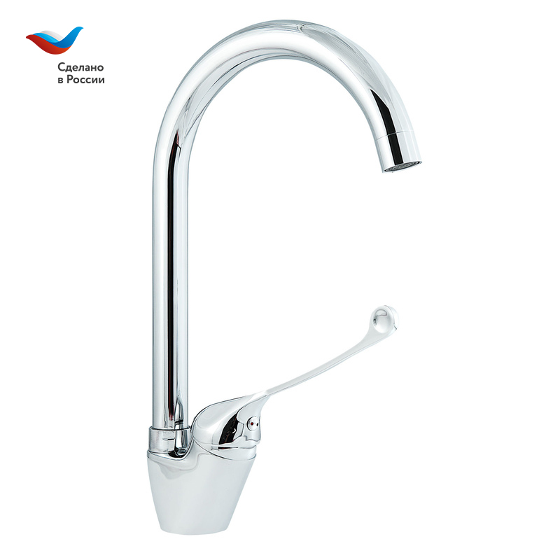 Смеситель для кухни СЛАВЕН Хирург СЛ-ОД-Х22 с локтевым управлением хром