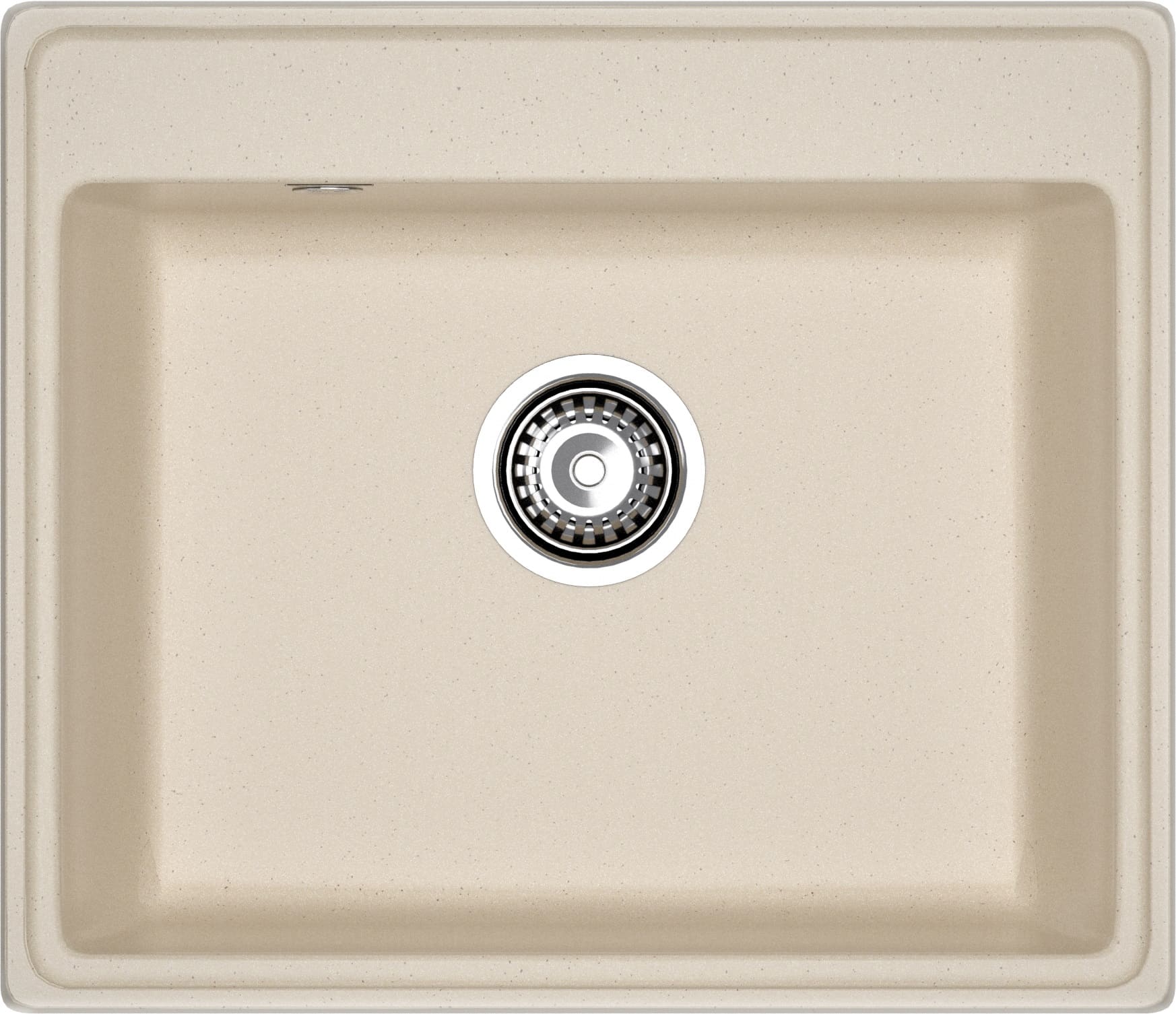 GRANFEST Мойка композит VERTEX, GF-V-580, чаша 580*500, кашемир