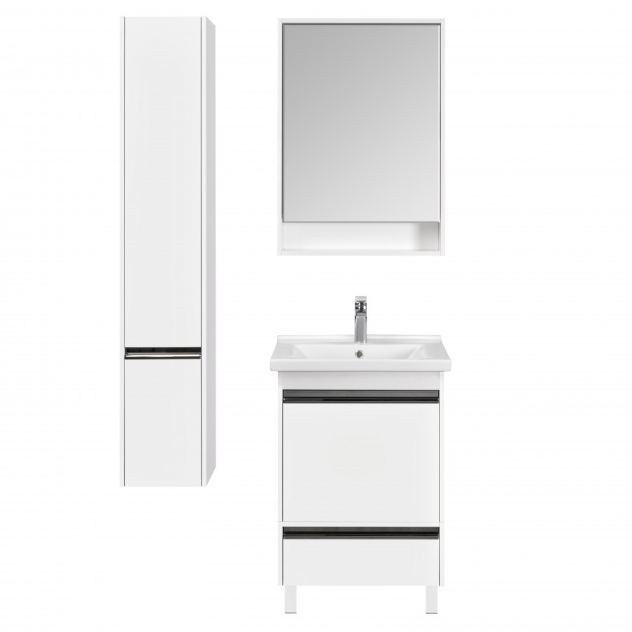 Тумба КАПРИ 60, подвесная, белая (под раковину МИРАНДА 60)