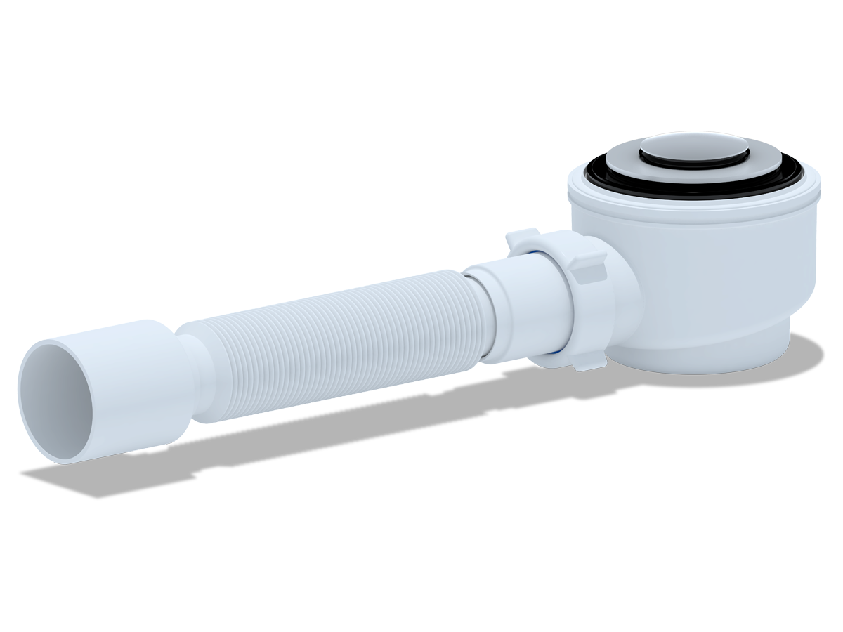 Сиф. для душ. под.1 1/2**50 с г/т 375 хром, клик-клак (сетка), ANI PLAST