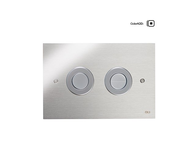 656504 Панель пневм. двойная TREND, сталь, глянцевый, антиванд., OLI