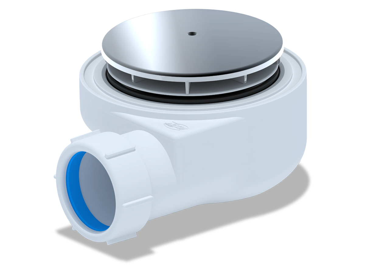 Сифон для душевого поддона  1 1/2**60, h 55 хром, ANI PLAST