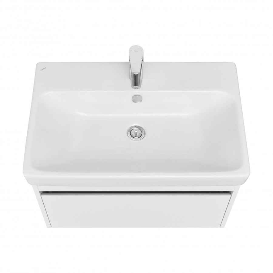 Тумба МАРТИ 70, подвесная, белая, ясень шимо (под раковину АДРИАНА 70)