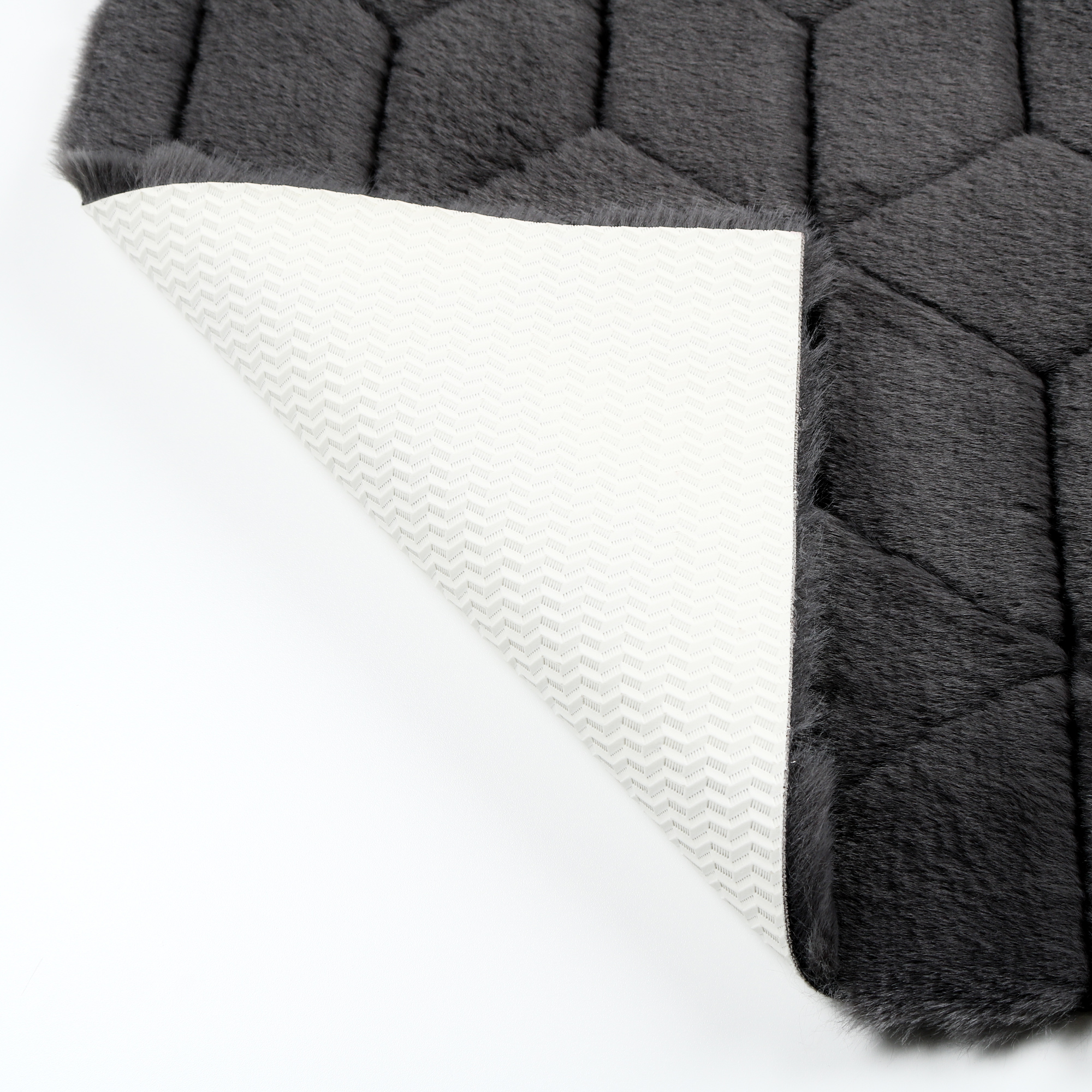 Коврик для ванной 1-ый Fixsen DIAMONT, FX-9050V, графит, 70х120 см