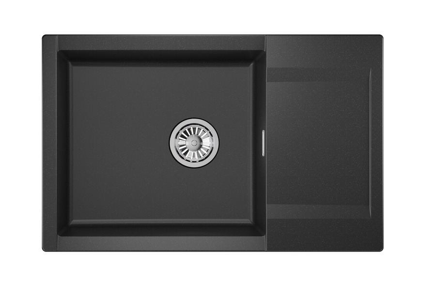 Кухонная мойка GRANULA (7807, ЧЕРНЫЙ)