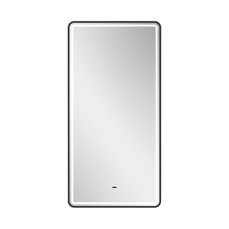 Зеркало с подсветкой EQUIL STOUNE 500х900 мм, черный (zkSTOUNE50-15)