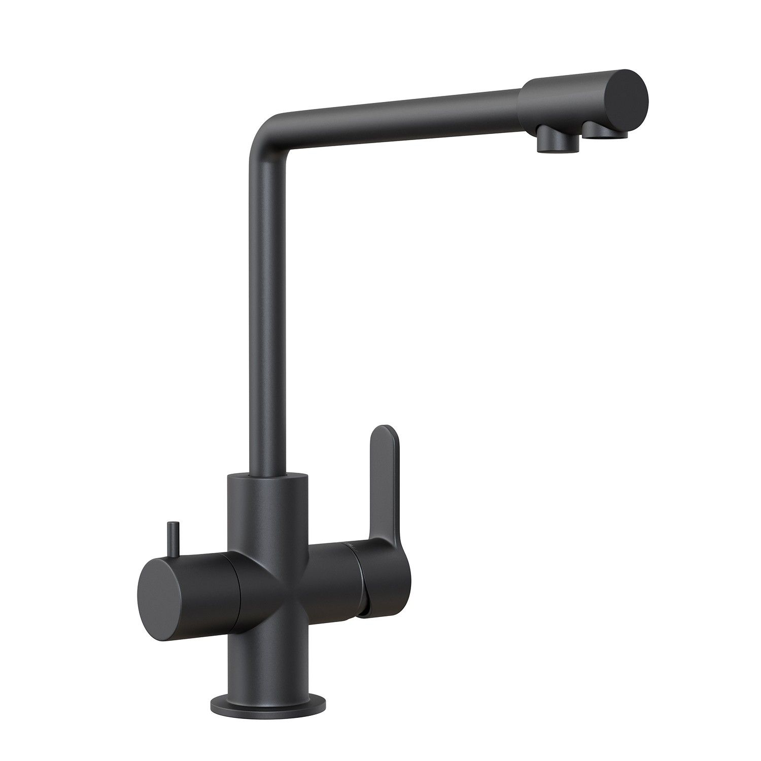 Смеситель для кухни ПРОФСАН ПСМ-307-22 STEEL нержавеющая сталь AISI-304 с подключением фильтра тип С