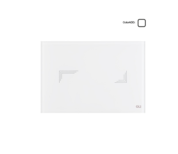 879065 Панель слива TRIBE, двойной слив, белая, OLI