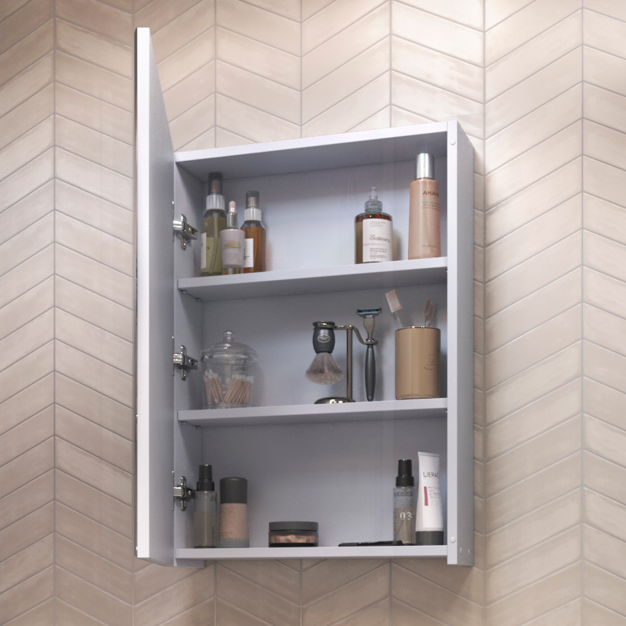 Зеркальный шкаф VIGO Grand 45 подвесной белый (zsh.GRA.45)