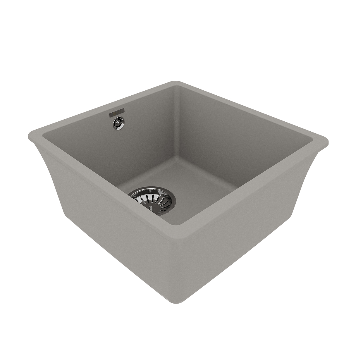 Кухонная мойка Lemark SINARA 400-U подстольного монтажаиз кварцгранита, Грей