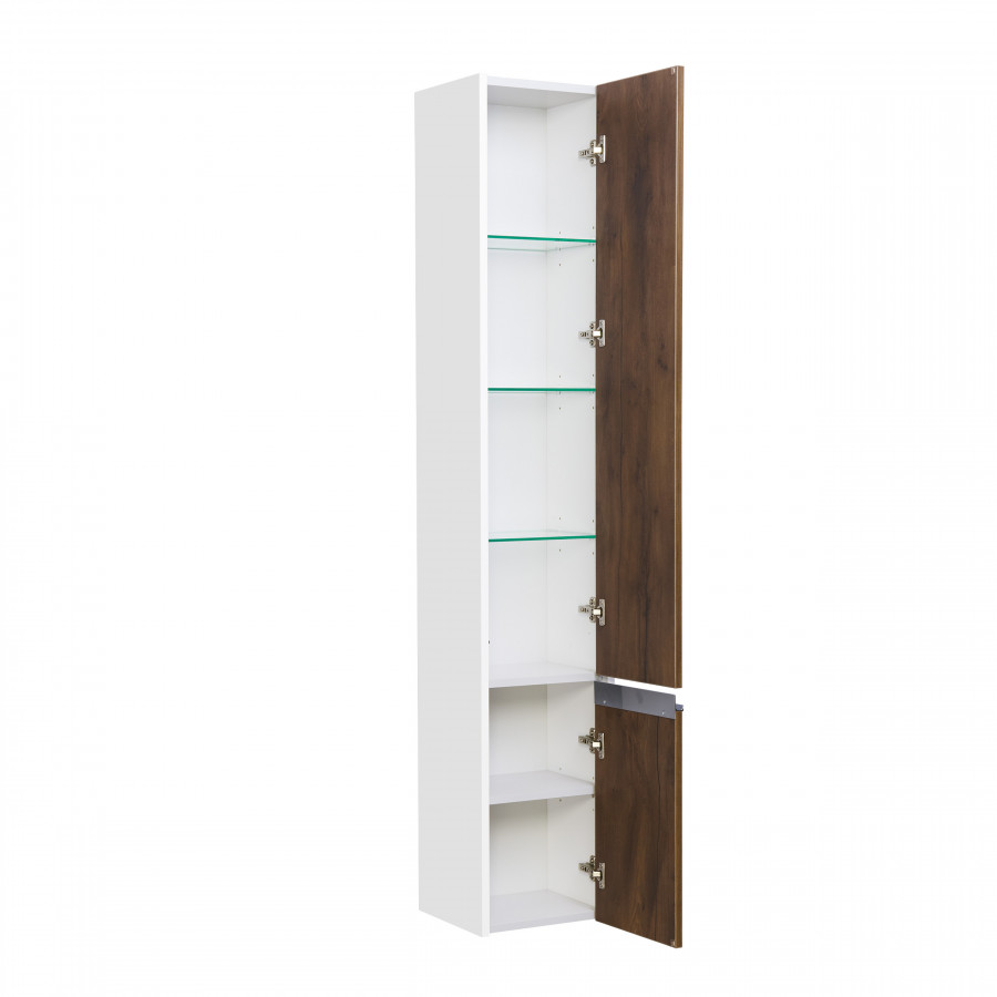 Шкаф-колонна КАПРИ 30, подвесная, правый, таксония темная