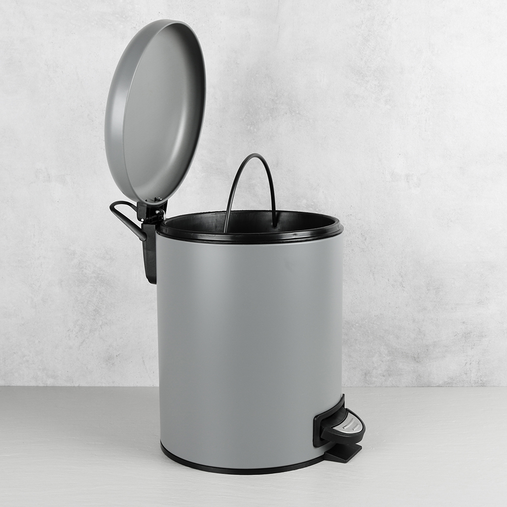 Ведро с крышкой 5 л FIXSEN серый (FX-34024K)