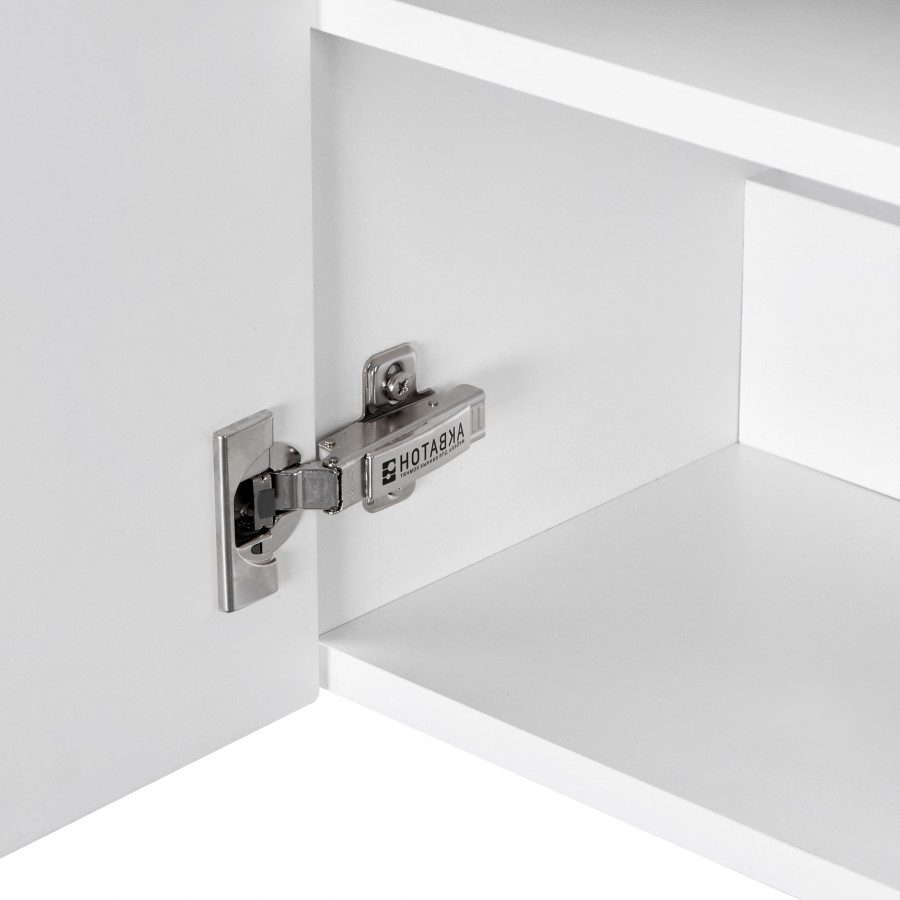 Тумба ЭКЛИПС М 46, подвесная, левая, эбони светл. (под раковину ЭРИС 46)