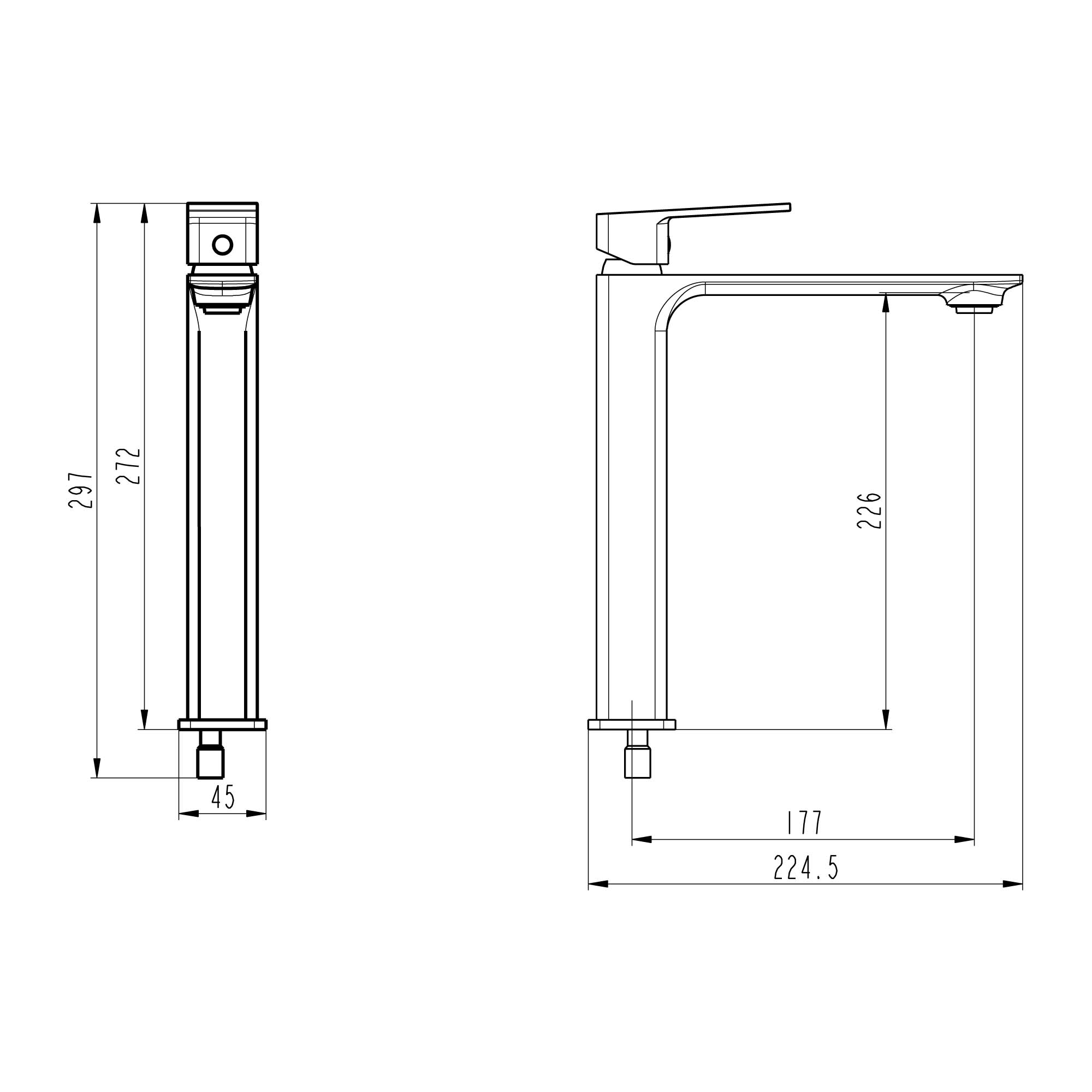 Смеситель для раковины TOKITO OSAKA хром (TOK-OSA-1012)
