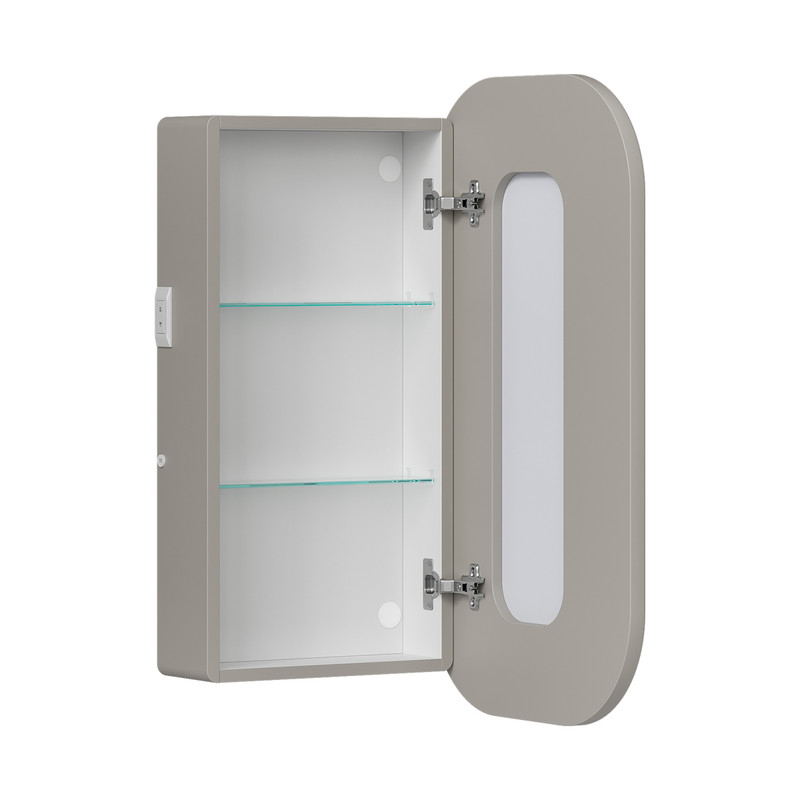 Шкаф зеркальный с подсветкой EQUIL Desert 45 универсальный, амарок  (szDSRT.LED45.R/L-25)