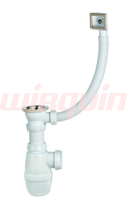 Сифон МИНОР с выпуском 1½ х 40 мм с переливом 