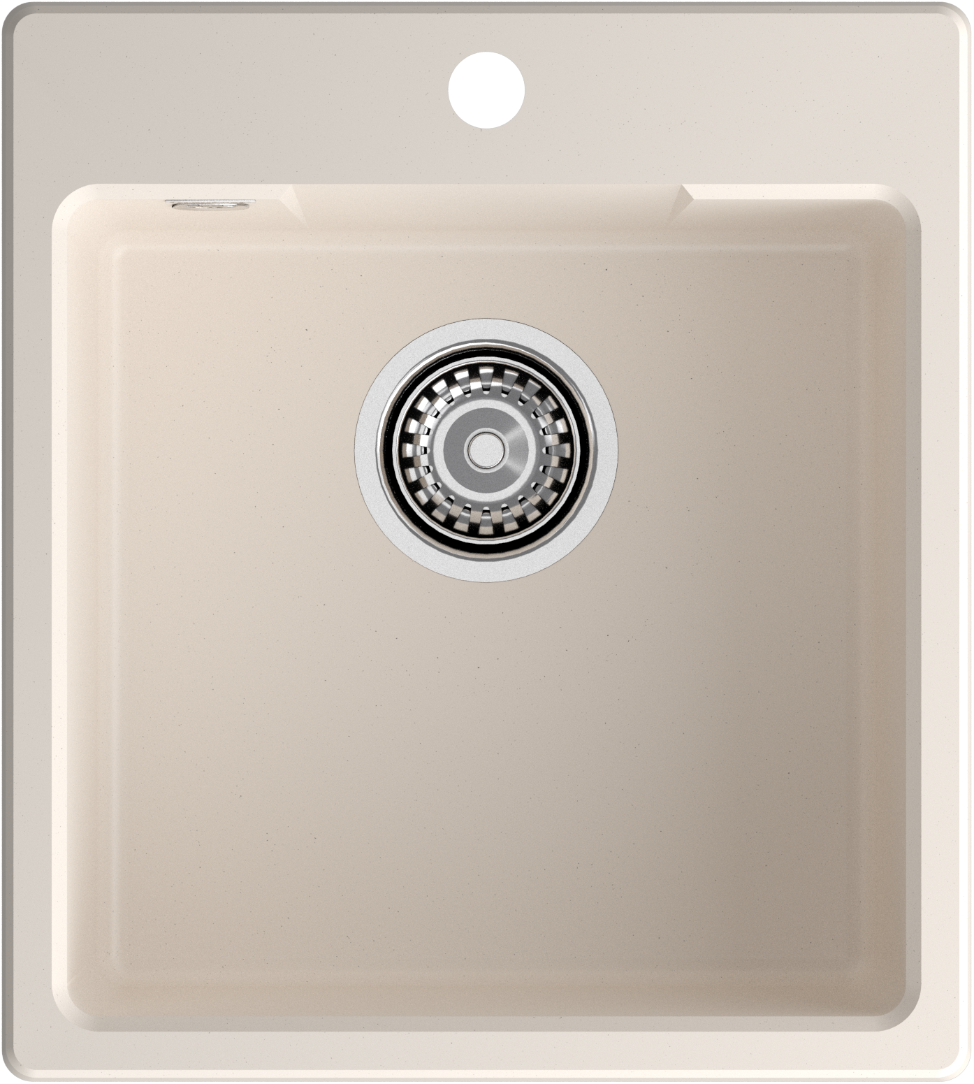 GRANFEST Мойка URBAN 644  1-чаша 440*490мм белый арт.GF-UR-