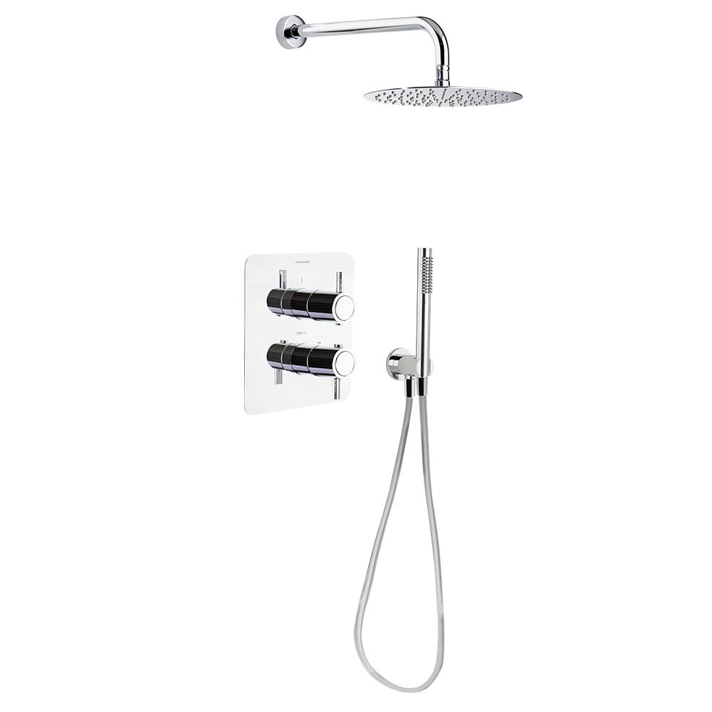 Встраиваемая термостатическая душевая система с тропическим душем и душевым комплектом ODISEA K39870