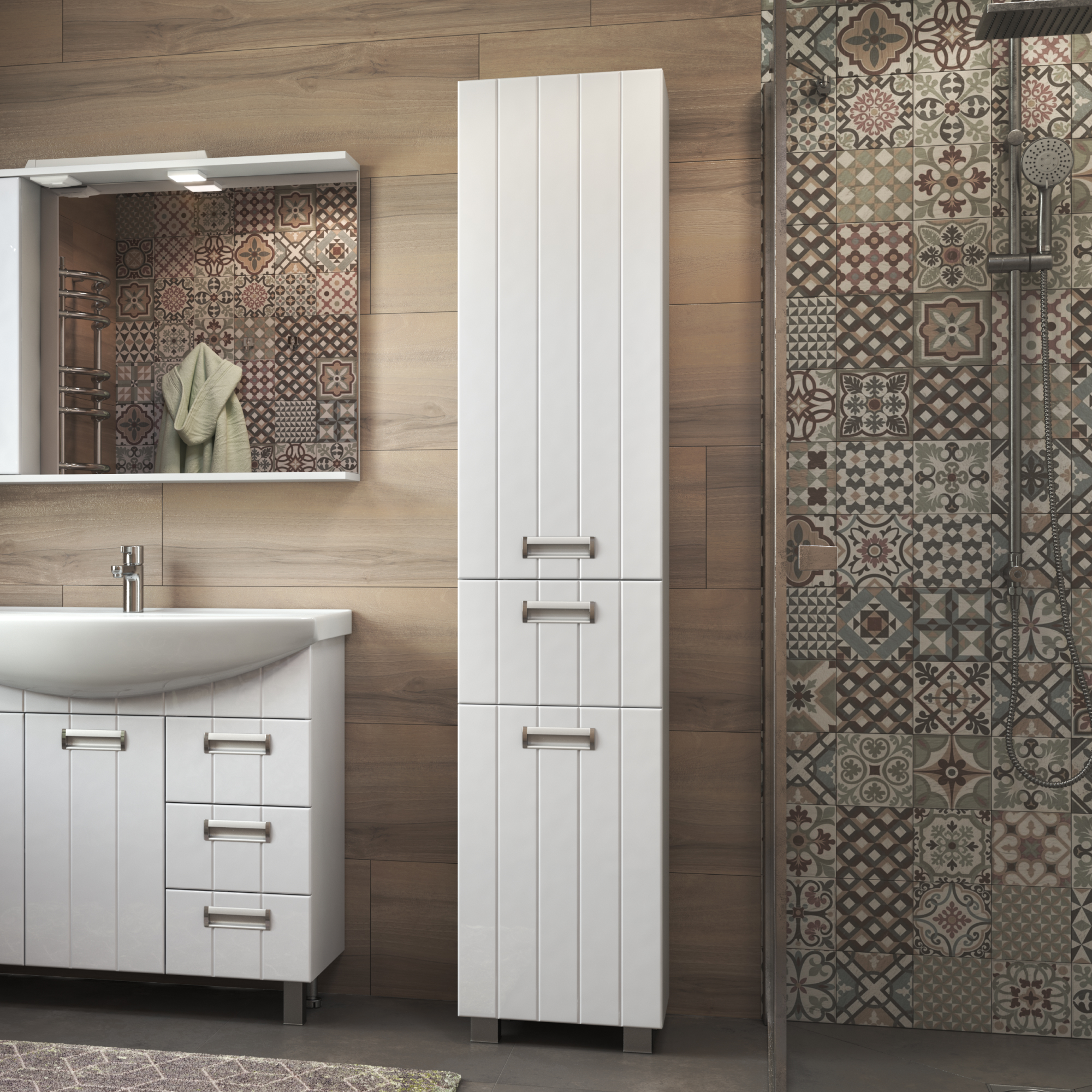 Шкаф-пенал VIGO Diana 40 напольный белый (pn.DIA.40)