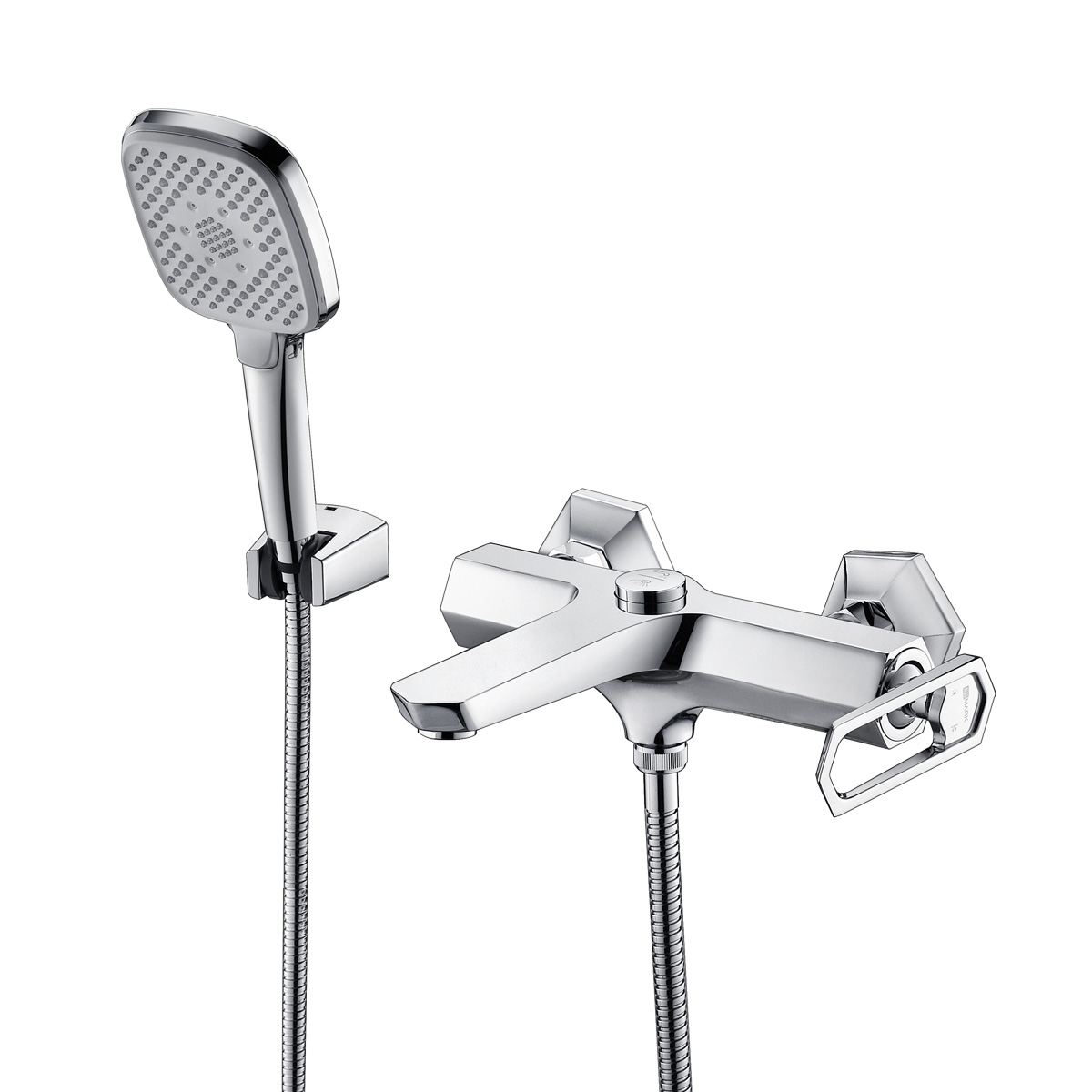 PRIZMA Смеситель для ванны, монолит.излив 138мм, р/ОД, хром, LM, LM3914C