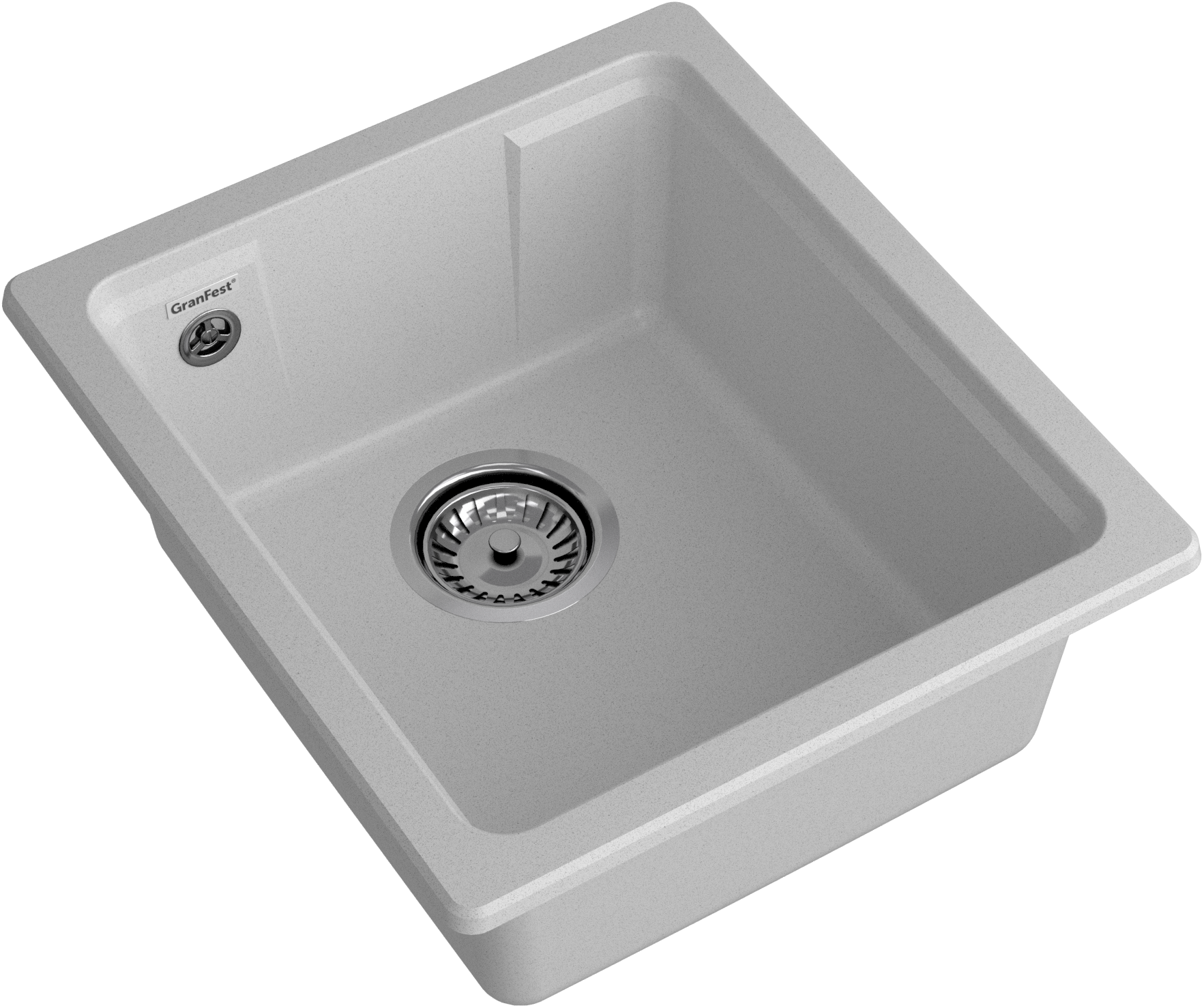 GRANFEST Мойка URBAN 4540  1-чаша 400 х 450 мм серый арт.GF-UR-