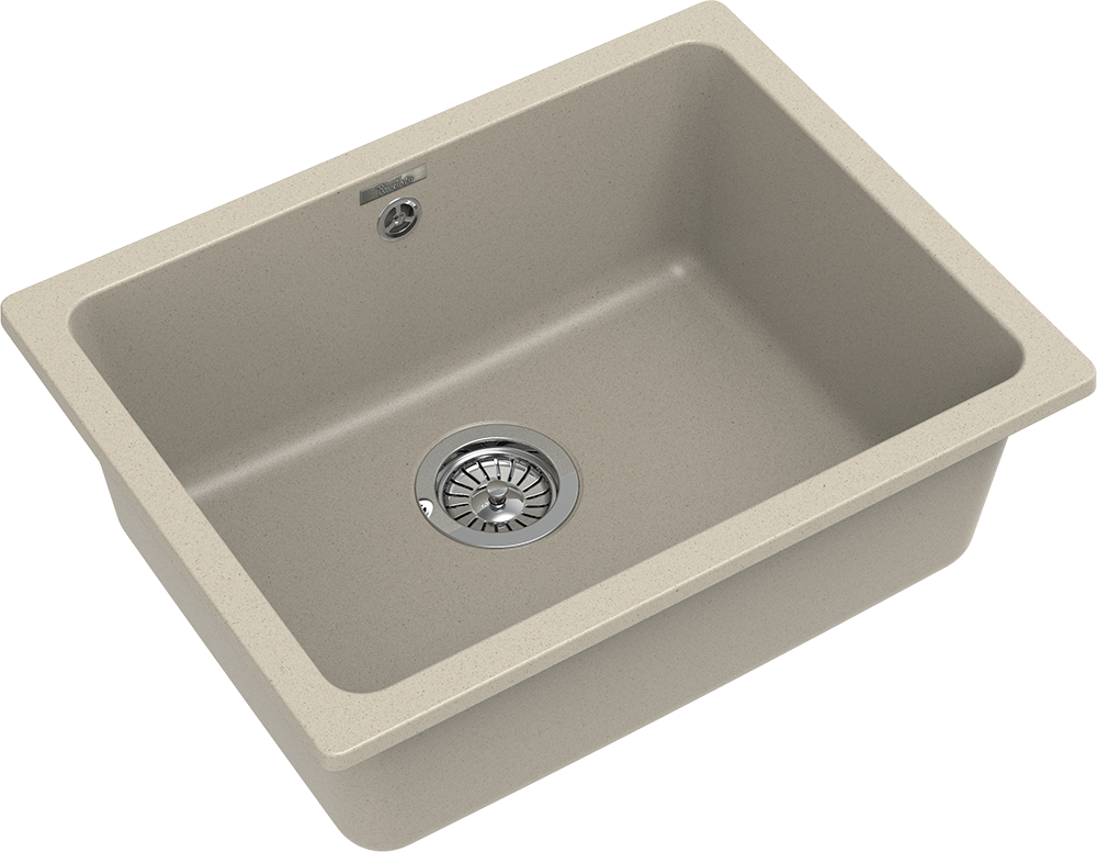 RIVELATO Мойка BERKANA 50 подст.монтаж 1-чаш 560*430 beige scuro арт.