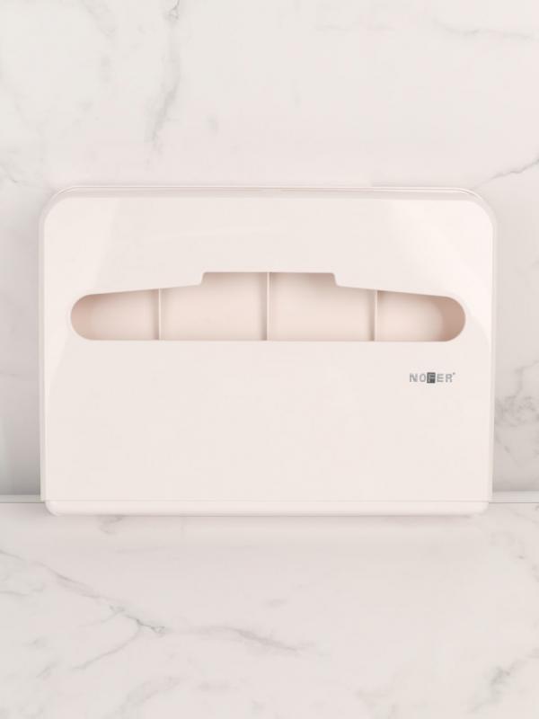 Диспенсер накладок для  туалета пластиковый белый