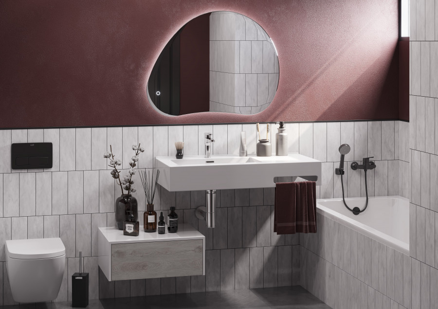 Раковина КВАДРО Про 100, левая