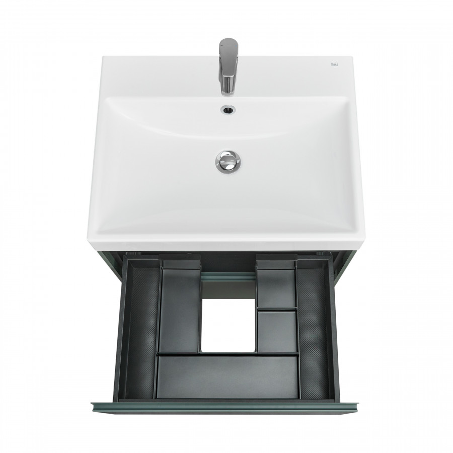 ONA Модуль для раковины 600 мм, 585x450x565 мм, с 2 ящиками, зеленый матовый, ROCA