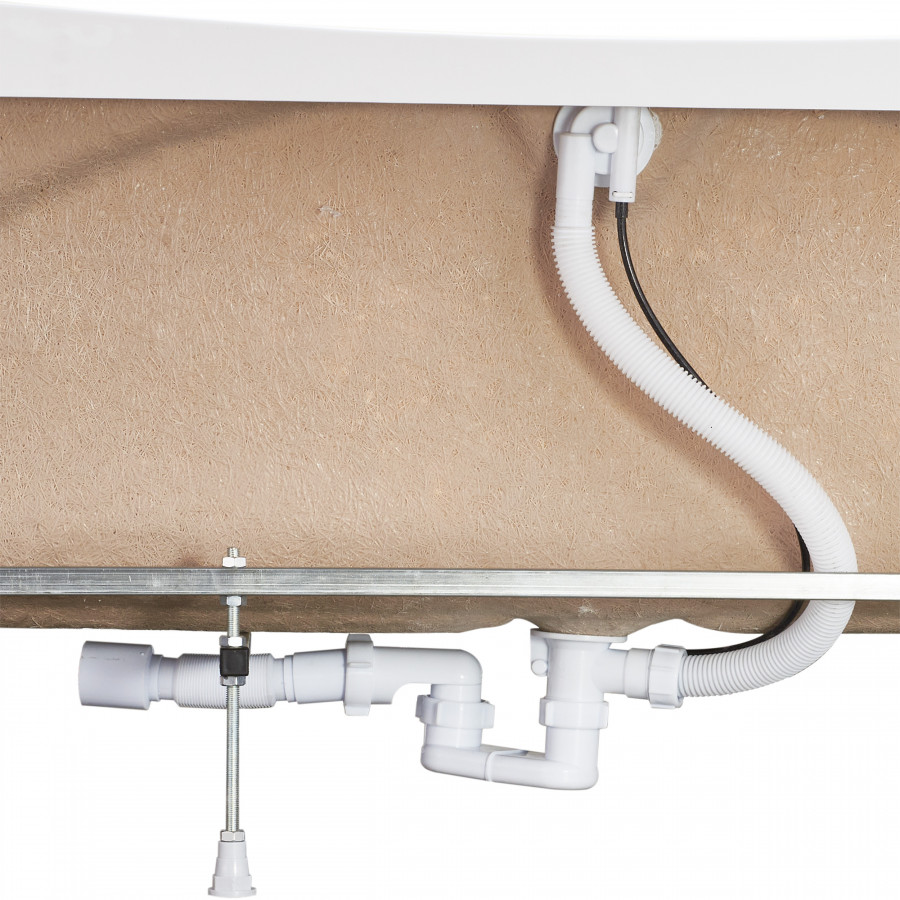 Монтажный комплект для ванны КОРСИКА 180х80 см. (рама, слив-перелив с сифоном, крепеж к стене, крепе