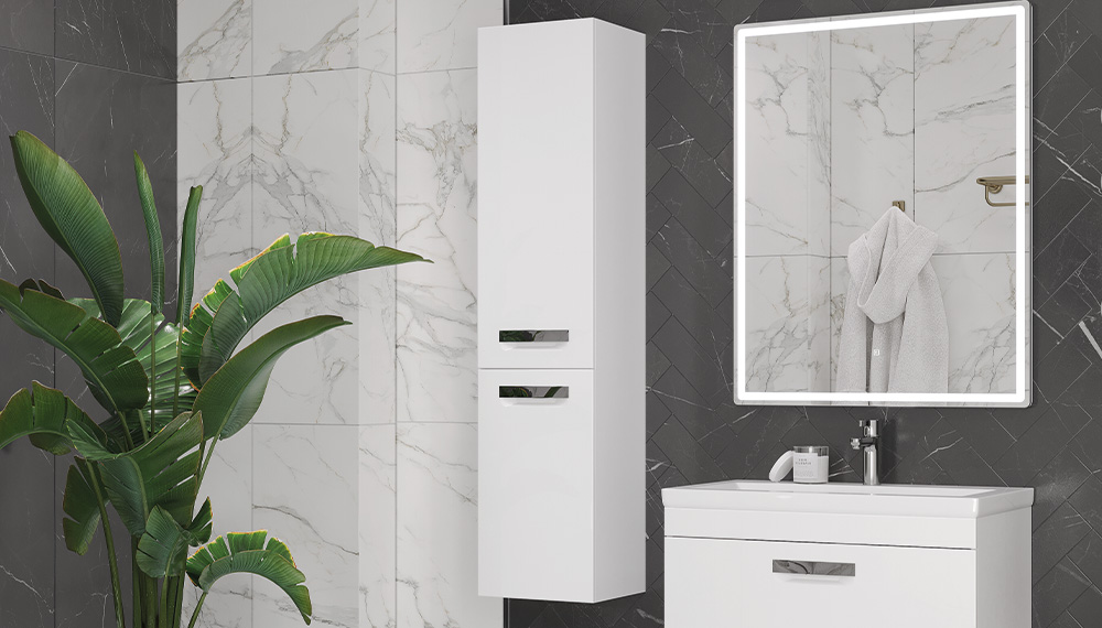 Шкаф VELVEX Estea 350 навесной белый матовый