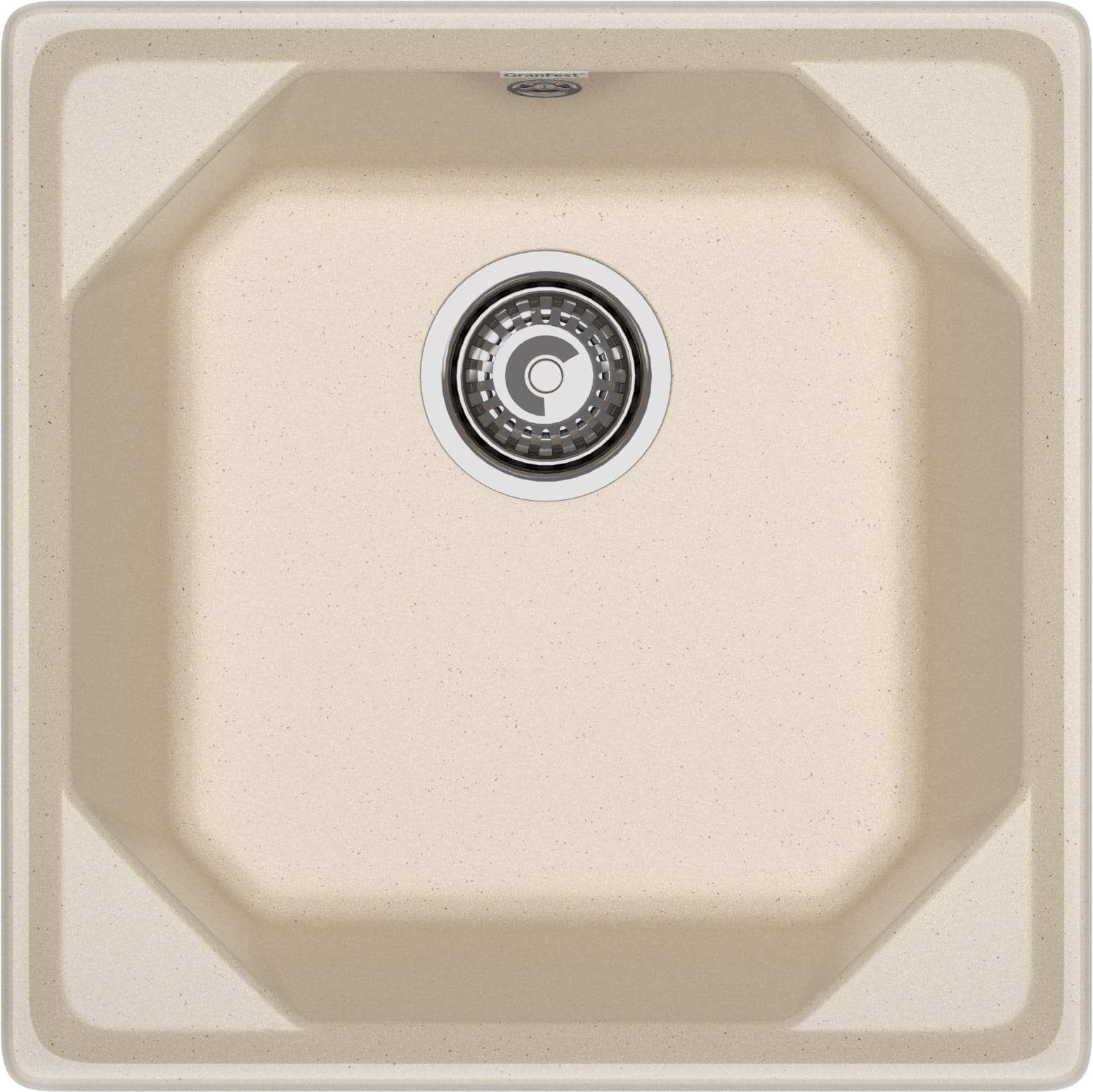 GRANFEST Мойка композит UNIQUE, GF-U-500, 1-чаша 500*500, кашемир