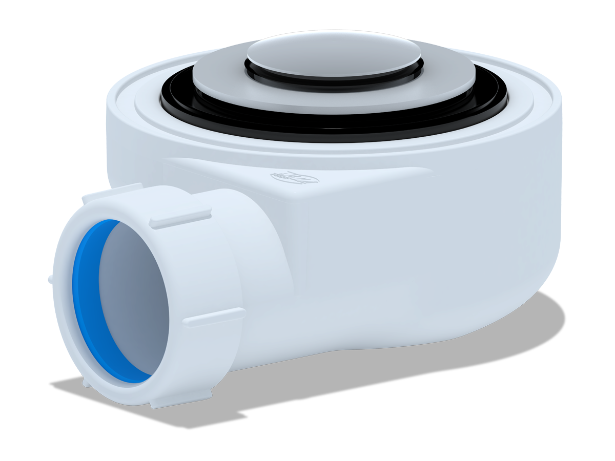 Сифон для душевого поддона АНИ Пласт E450CL 1 1/2 дюйма 50 высота 53 клик-клак