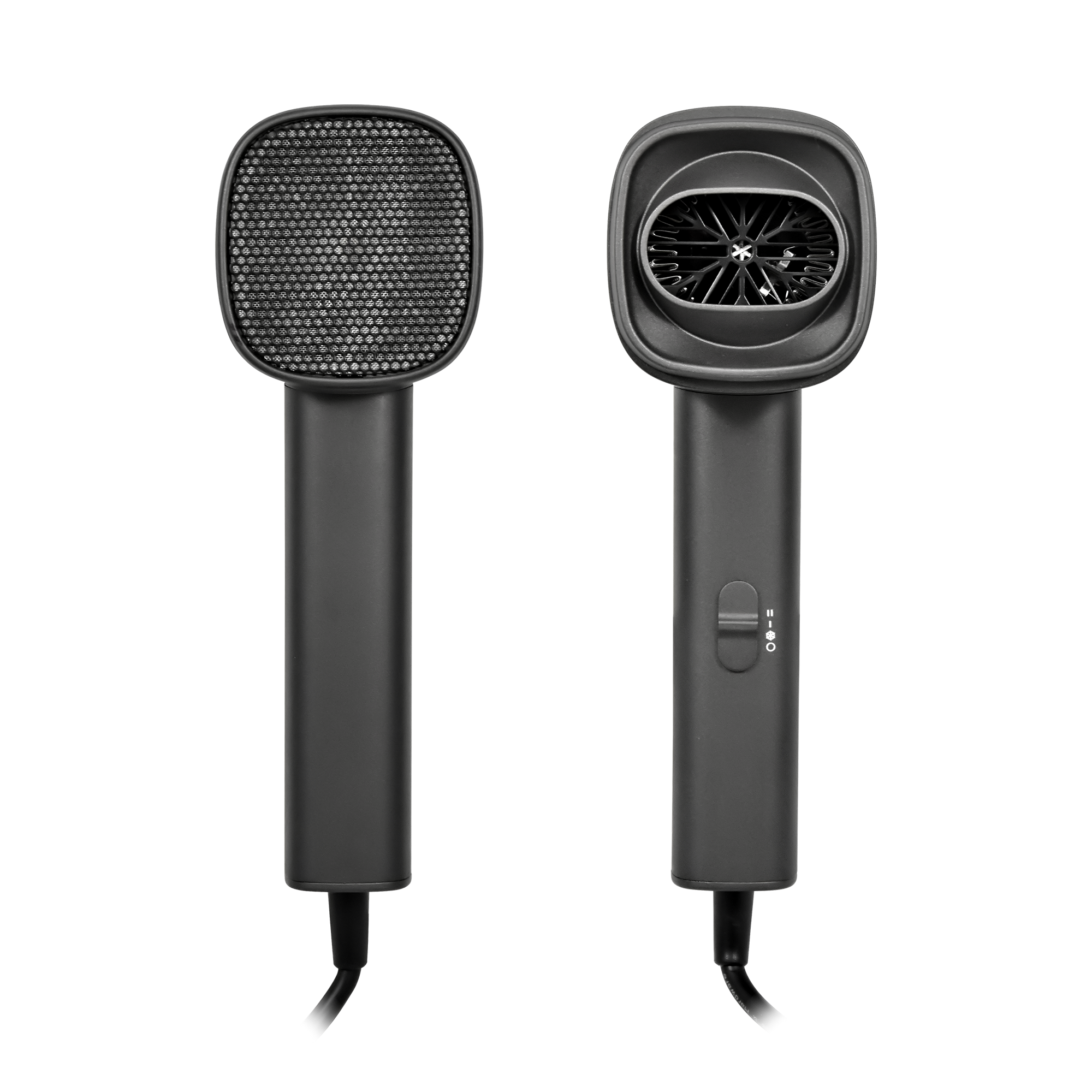 Фен для волос настенный PUFF-1601Gr серый матовый, 1,6 кВт (1405.011)