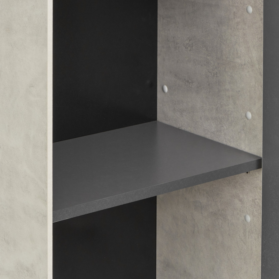 Шкаф СОХО 35, подвесной, слэйт, галька серая