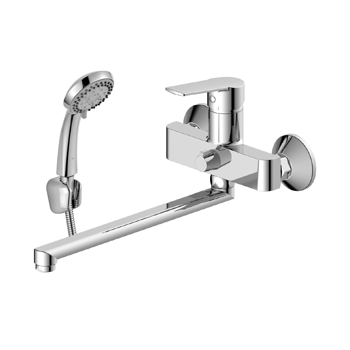 DR22 Смеситель для ванны, пов.излив 272мм, р/ОД, хром, DR, DR22043