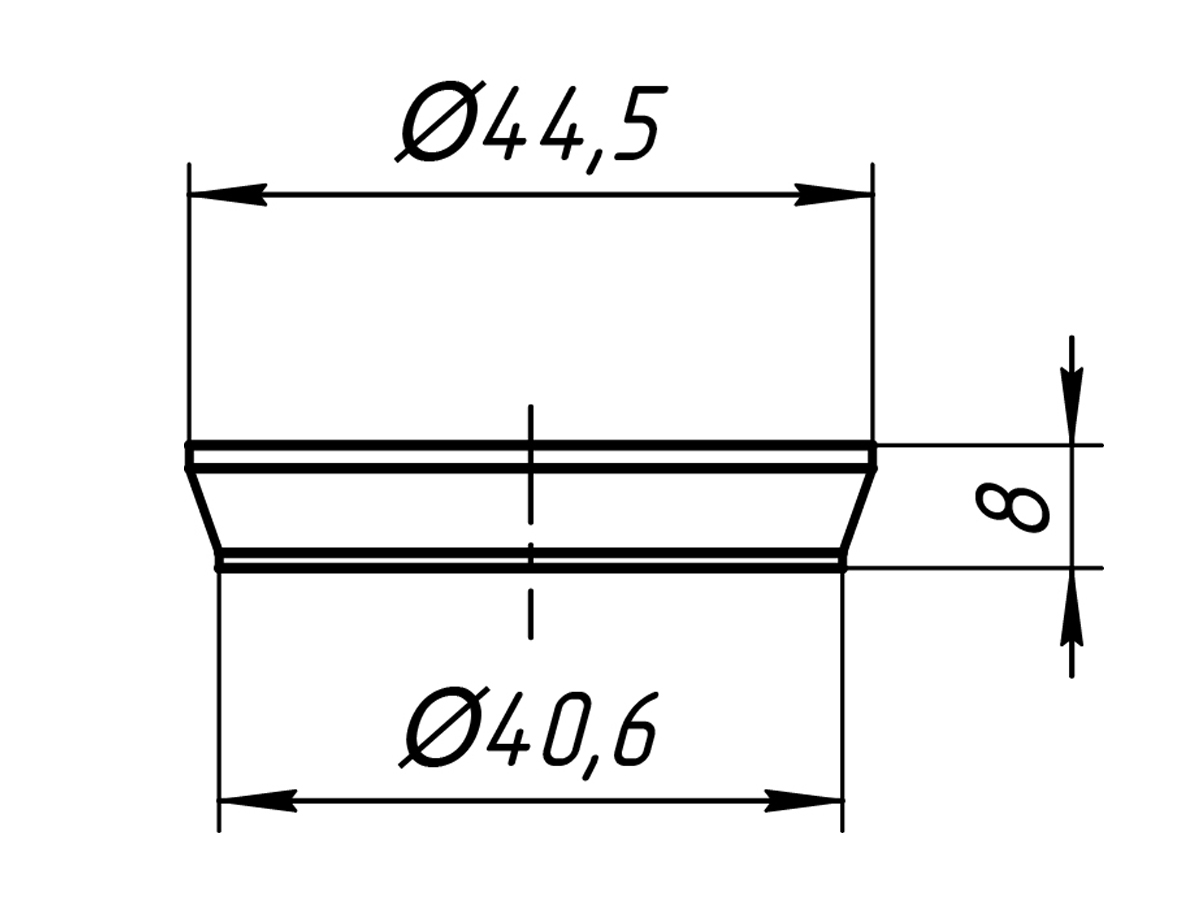 Прокладка коническая 40мм ANI PLAST