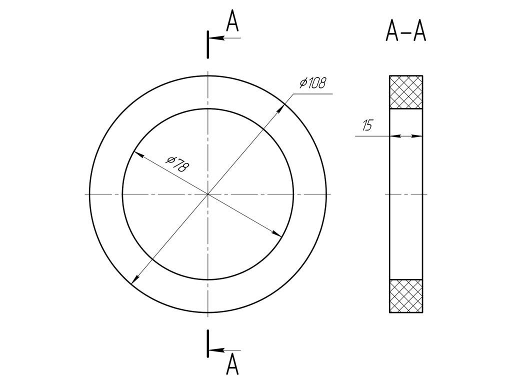 Прокладка бачка унитаза вспененная, ANI PLAST