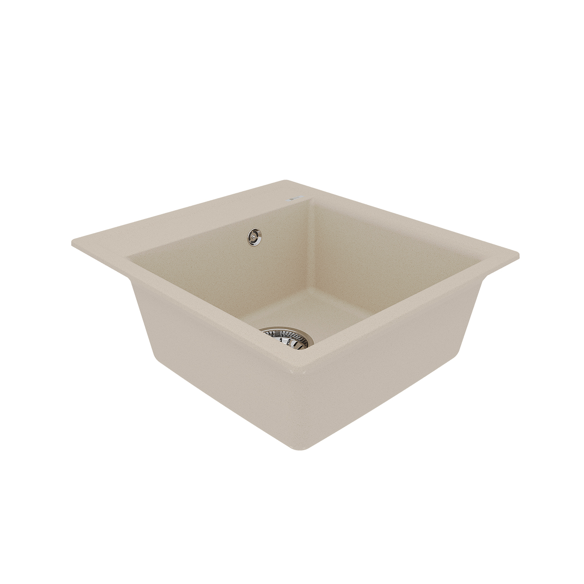 Кухонная мойка Lemark HANKA 450 врезная прямоугольная из кварцгранита, Бежевый