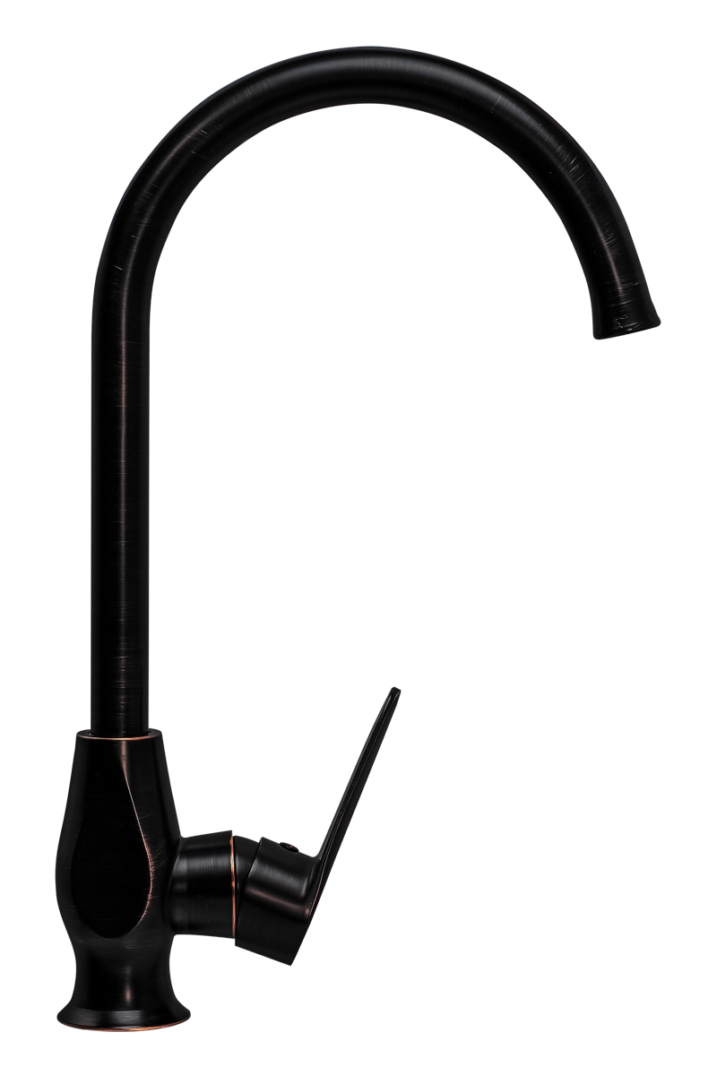 Смеситель для кухни ПРОФСАН ПСМ-301-3 STEEL нержавеющая сталь AISI-304 тип См-МОЦБА Черный-бронза