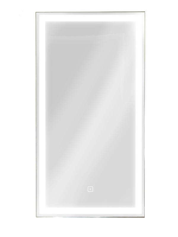 Зеркало-шкаф Mirror Box black Led 350х650 левый