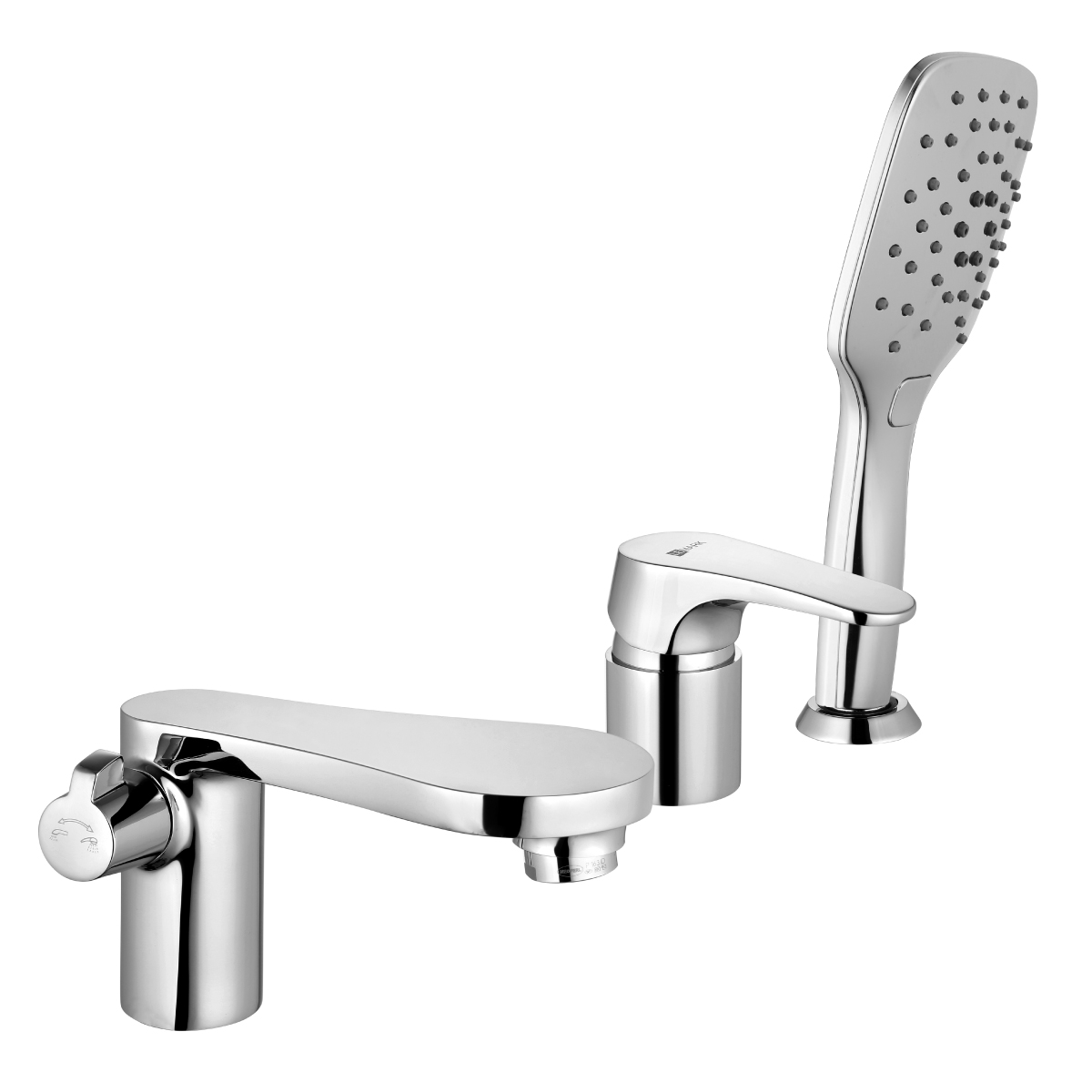 Shift Смеситель на борт ванны, на борт 3отв. с изливом 133мм, р/ОД, хром, LM, LM4347C