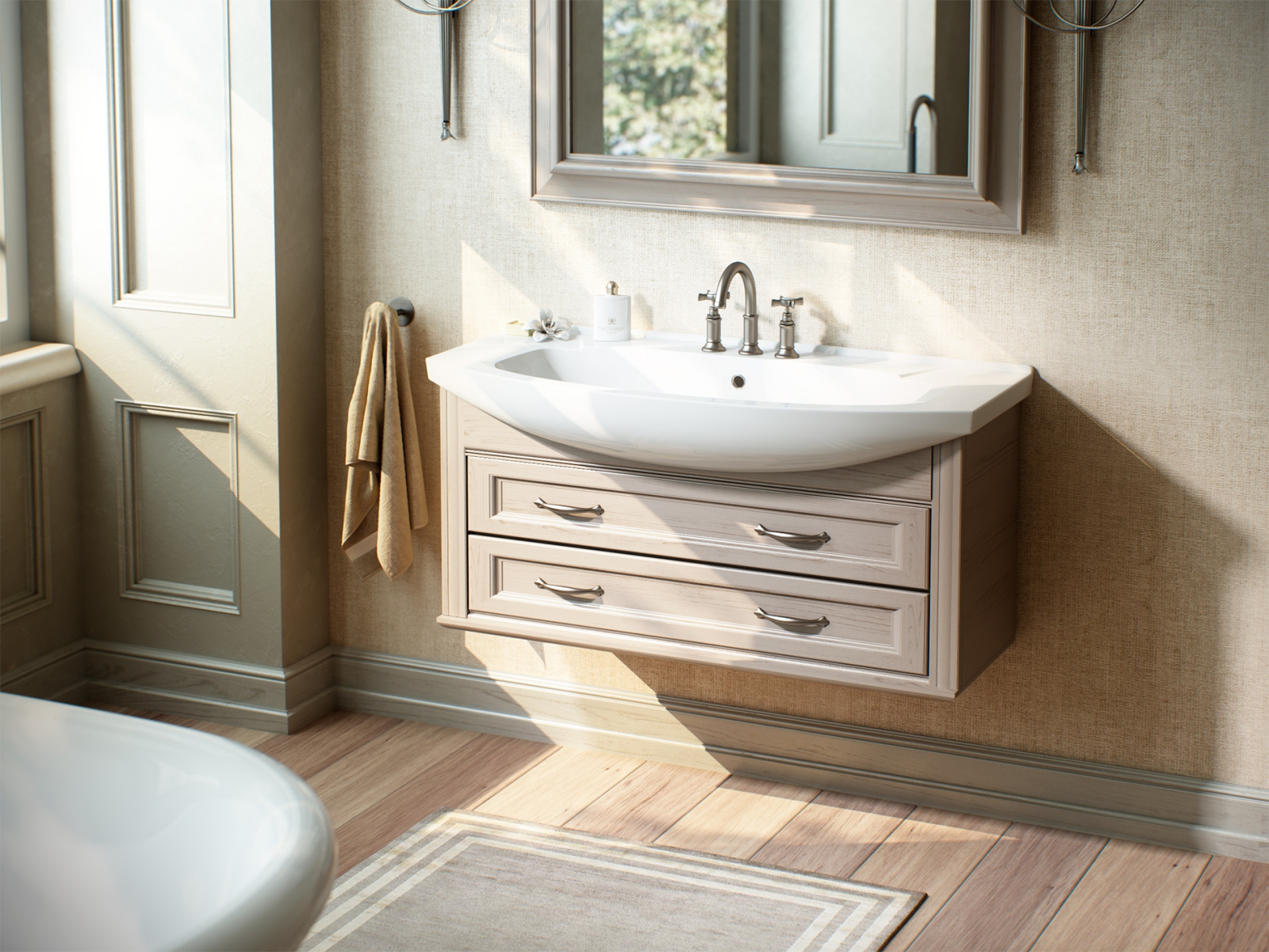 Раковина KIROVIT Элеганс 1050 мебельная белый (Вн Крв03) 4620008197388