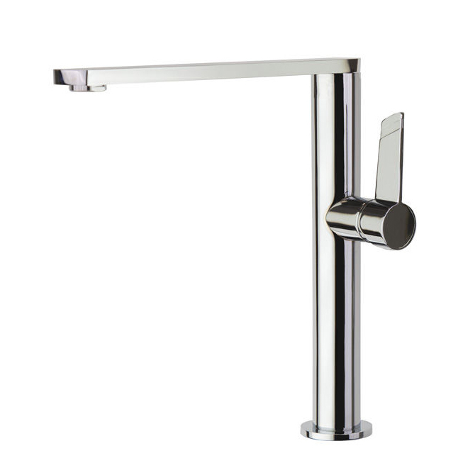 Смеситель высокий для кухни однорычажный с поворотным изливом KITCHEN 388401MC