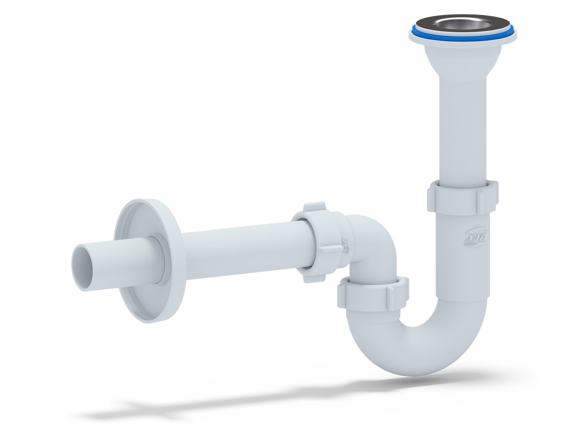 Сифон для раковины АНИ Пласт DB2003 1 1/4 дюйма 32 прямоточный с прямой трубой 32