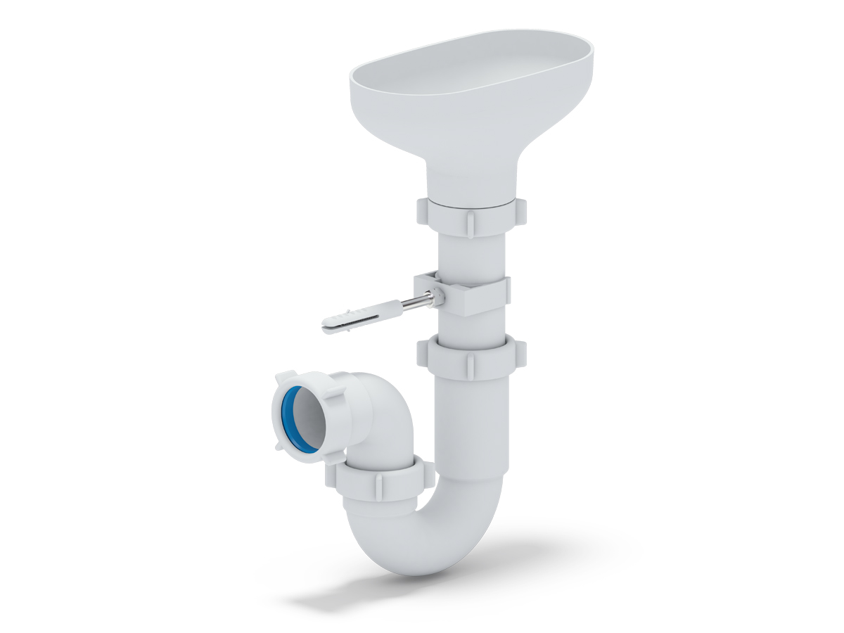 ANI Сифон 1 1/2"*40 прямоточный, с разрывом струи, ANI PLAST