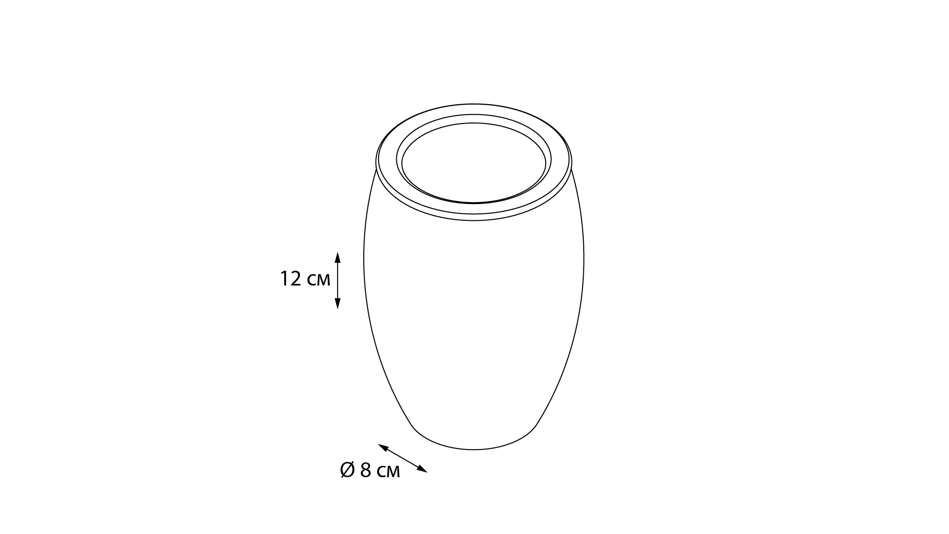 Стакан Fixsen Deco FX-280-3